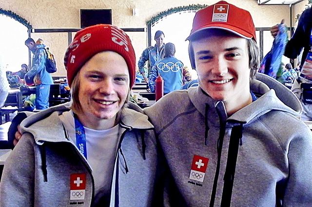 Luca Schuler Zwei lernwillige Schulbuben News Olympia 2014 Schweizer