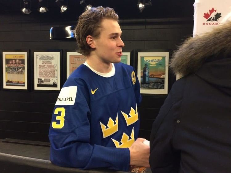 Lucas Carlsson Blackhawks defenseman prospect Lucas Carlsson developing in Sweden