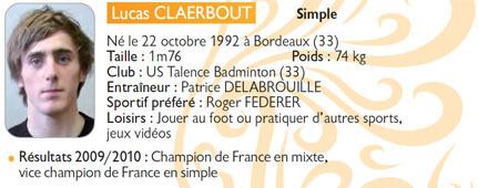 Lucas Claerbout Badminton L39quipe de France Singapour Franceolympiquecom