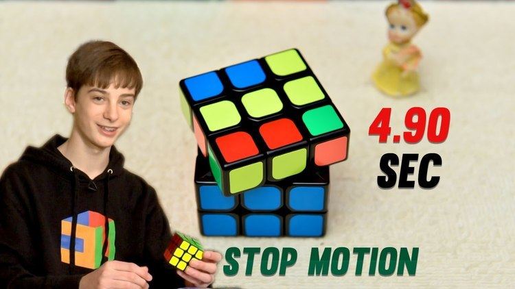 Lucas Etter Rubik39s Cube World Record 490 sec Stop Motion Lucas Etter YouTube