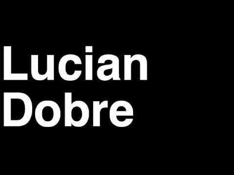 Lucian Dobre How to Pronounce Lucian Dobre FC Dacia Chisinau Football Goal