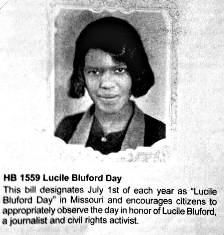 Lucile Bluford Lucile Harris Bluford 1911 2003 Find A Grave Memorial