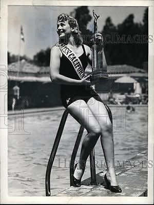 Lucille Lambert 1942 Press Photo Lucille Lambert Of Los Angeles Crowned Miss