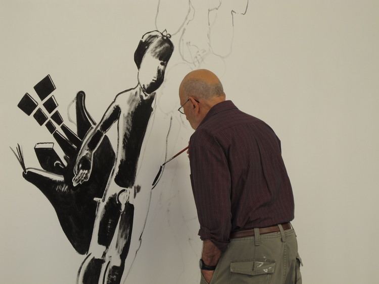 Lucio Pozzi Lucio Pozzi action painting in Florence Tuscany Arts