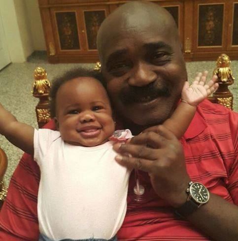 Lucky Igbinedion This Pic Of Ex Edo State Gov Lucky Igbinedion And His Grandaughter