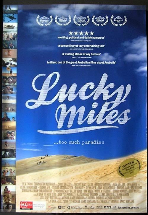 Lucky Miles LUCKY MILES Movie poster 2007 Steve Bastoni Australian Cinema One sheet