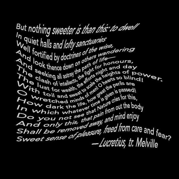 Lucretius The swerve of verse Lucretius Of Things Nature and the