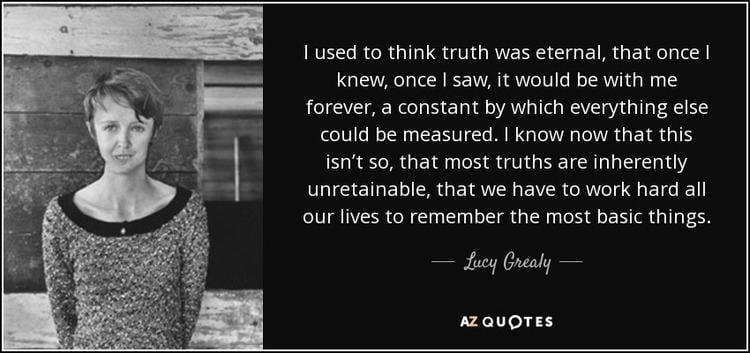 Lucy Grealy TOP 18 QUOTES BY LUCY GREALY AZ Quotes