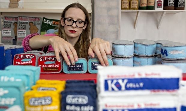 Lucy Sparrow Sew fantastic Artist Lucy Sparrow fills corner shop with