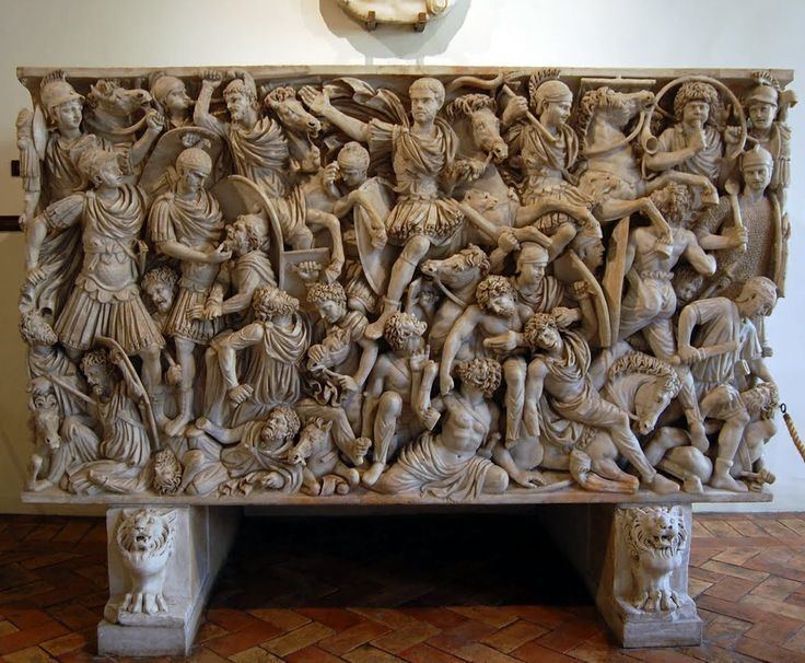 Ludovisi Battle sarcophagus Ludovisi Battle Sarcophagus Late Imperial Roman c 250 CE Marble