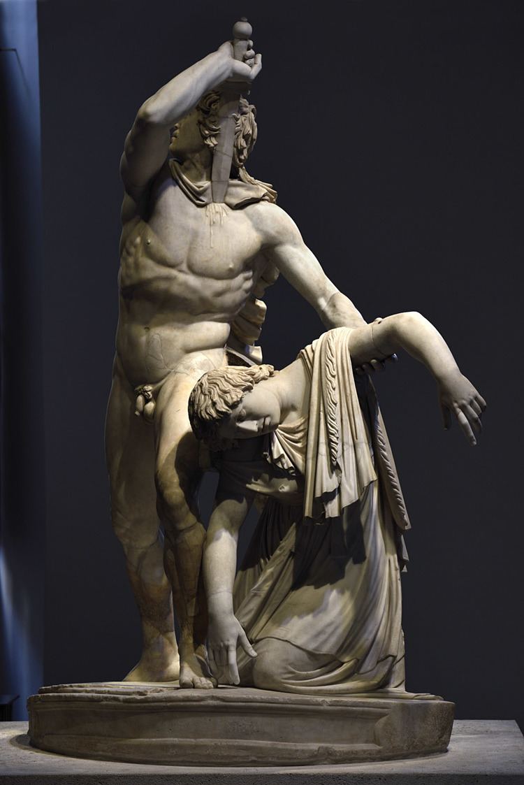 Ludovisi Gaul Gaul killing himself and his wife also known as Ludovisi Gaul or