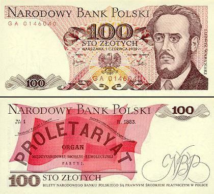 Ludwik Waryński Ludwik Waryski widnieje na 6 banknotach