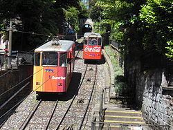 Lugano Città–Stazione funicular httpsuploadwikimediaorgwikipediacommonsthu