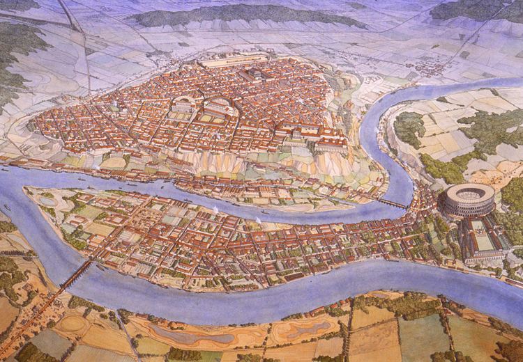 Lugdunum Lugdunum in the 2nd century AD nowadays Lyon in France papertowns