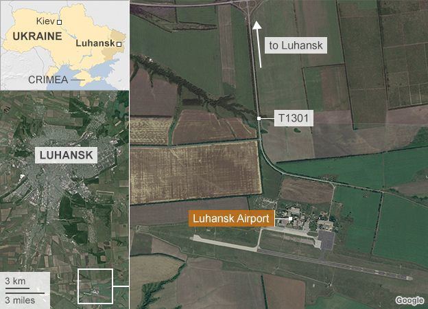 Luhansk International Airport Ukraine crisis Troops abandon Luhansk airport after clashes BBC News