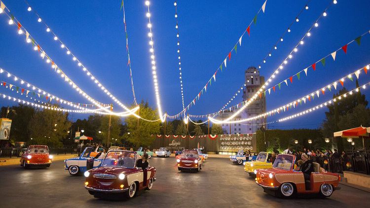 Luigi's Rollickin' Roadsters This Week in Disney Park Photos A Nighttime Spin on Luigi39s