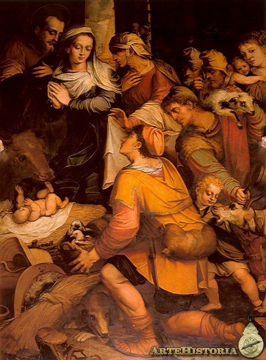 Luis de Vargas Nacimiento de Cristo Obra ARTEHISTORIA V2