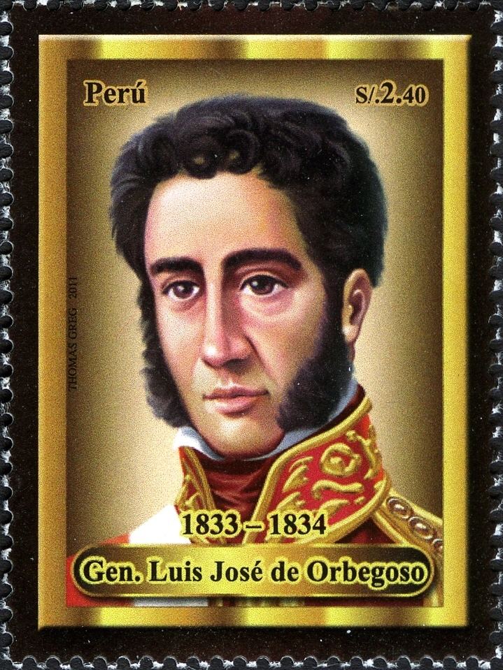 Luis Jose de Orbegoso WNS PE03811 Presidents of Peru Gen Luis Jose de