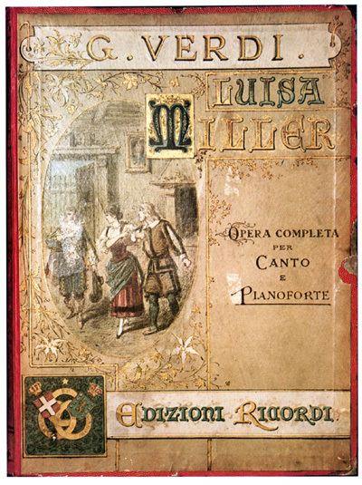 Luisa Miller Antique poster of Verdi39s opera quotLuisa Millerquot GiuseppeVerdi