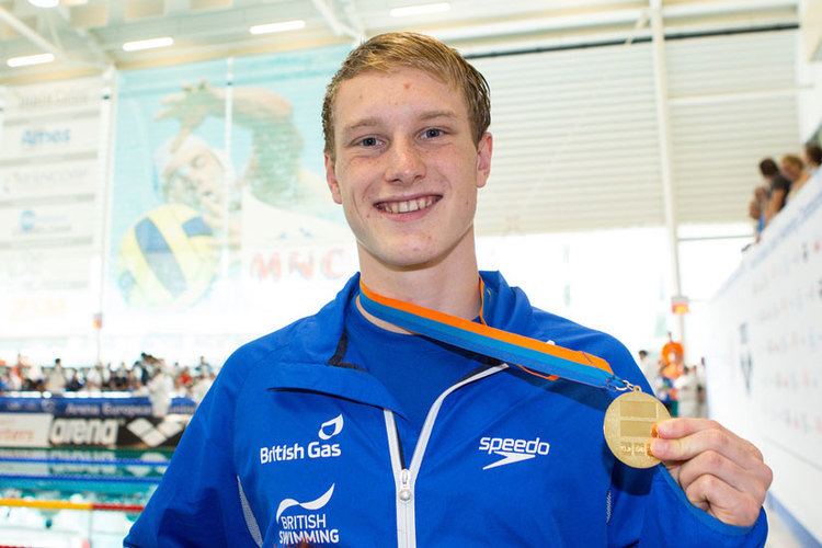 Luke Greenbank Greenbank takes gold at European Junior Swimming Champs