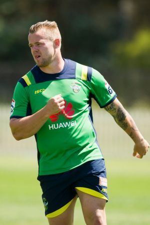 Luke Page Canberra Raiders rookie Luke Page pushes his case with PNG