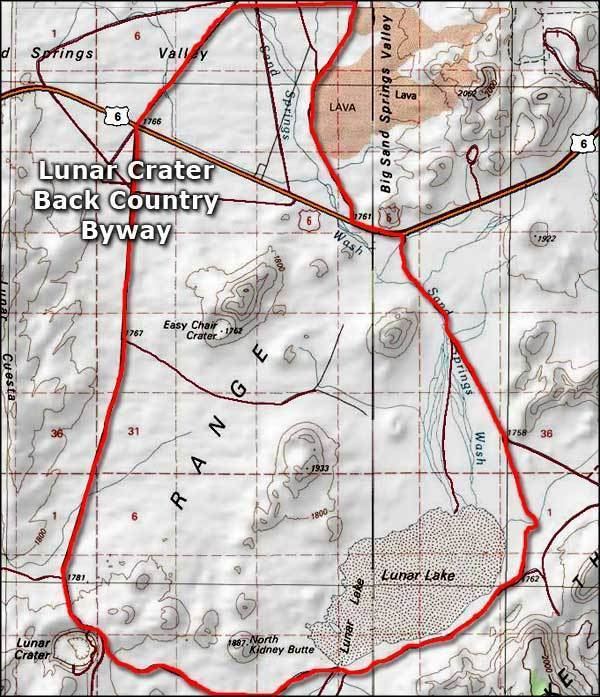 Lunar Crater National Natural Landmark Lunar Crater Backcountry Byway Nevada Backcountry Byways