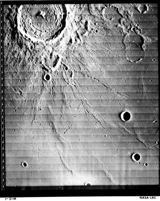 Lunar Orbiter 1 The Moon Lunar Orbiter 1
