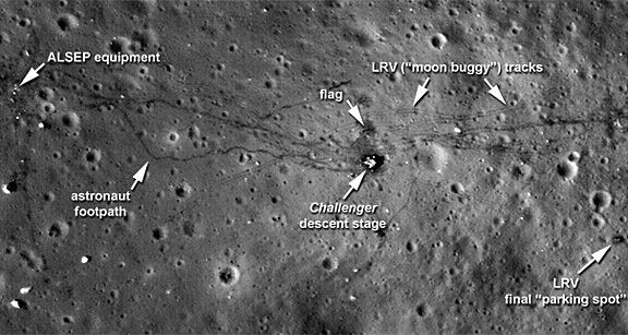 Lunar Reconnaissance Orbiter Lunar Reconnaissance Orbiter Images Offer Sharper Views of Apollo