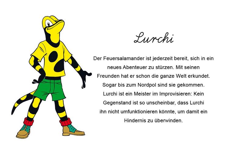 Lurchi Lurchis Freunde Hopps Piping und Co Lurchi by Salamander