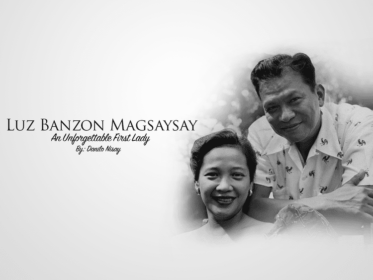 Luz Magsaysay Luz Banzon Magsaysay 1Bataan