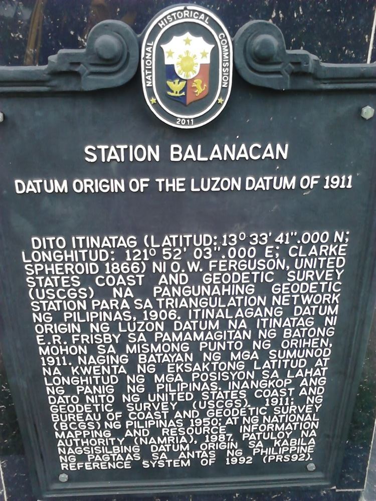 Luzon Datum of 1911 The Journeying CHEMIST Luzon Datum of 1911 Journey to the Center