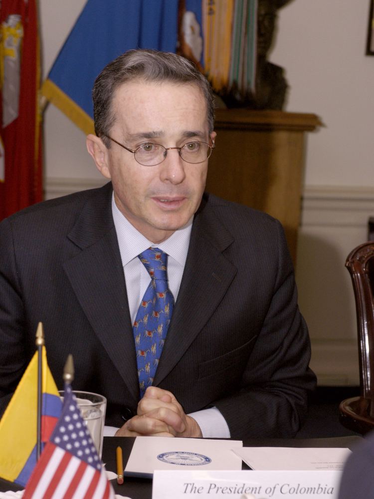 Alvaro Uribe lvaro Uribe Wikipedia the free encyclopedia