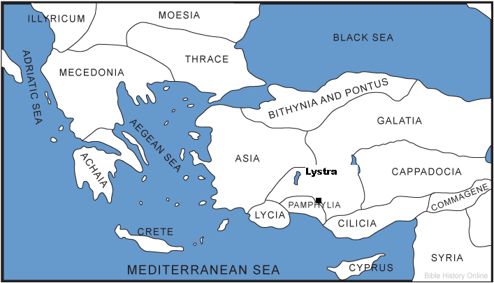 Lycaonia filotheatis Lycaonia Lystra