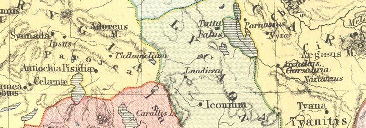 Lycaonia TURKEY Asia Minor Lycaonia Lycia Lydia Britannica 9th edition 1898 map