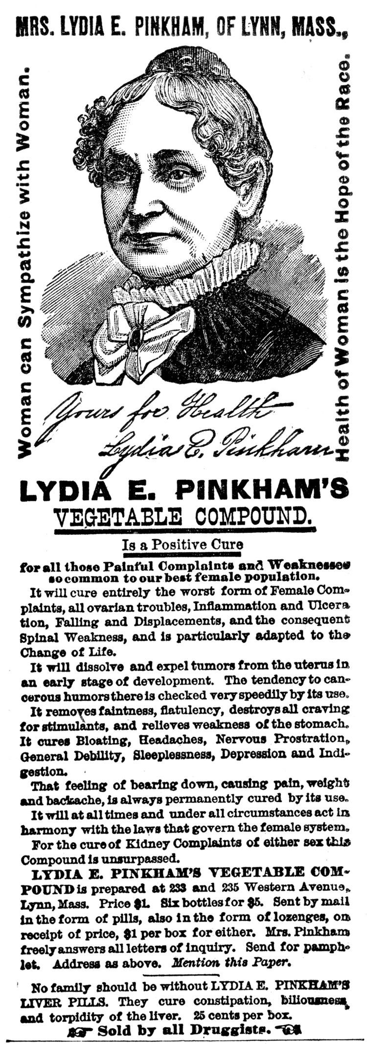 Lydia Pinkham Lydia Pinkham Wikipedia