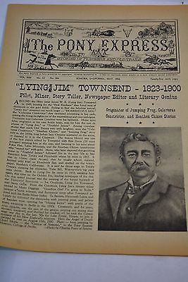 Lying Jim Townsend THE PONY EXPRESS paper LYING JIM TOWNSEND 18231900 Sonora Calif