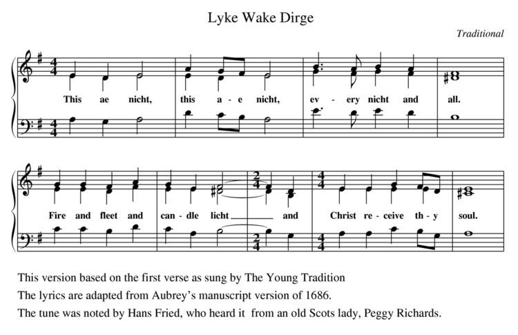Lyke-Wake Dirge