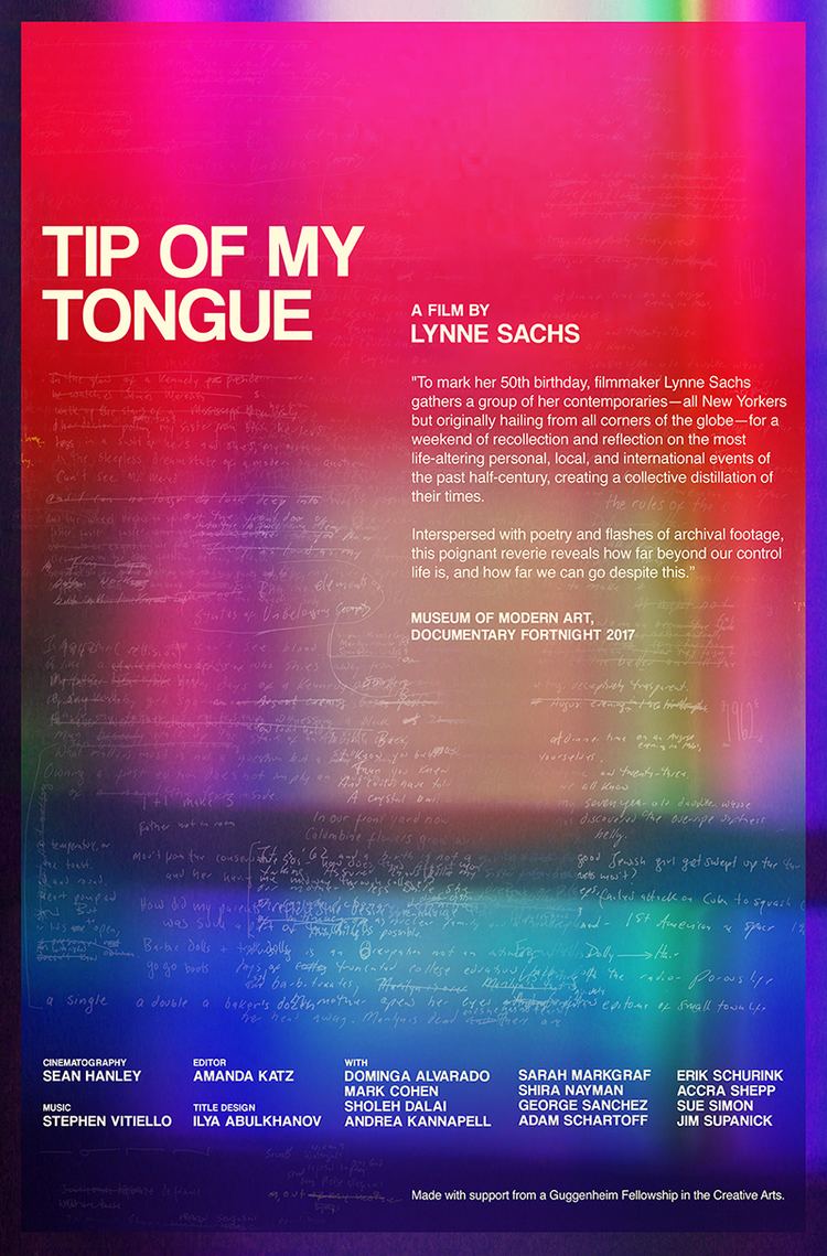 Lynne Sachs Tip of My Tongue Lynne Sachs experimental documentary filmmaker