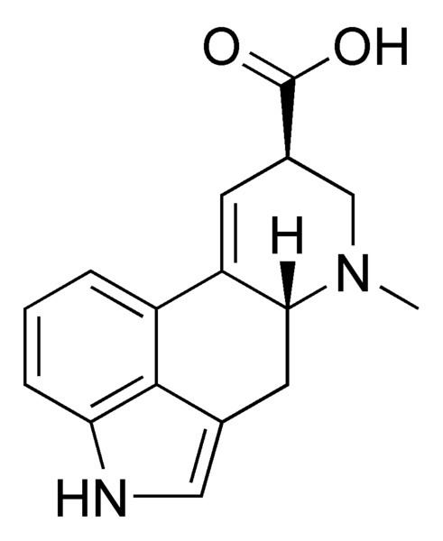 Lysergic acid FileLysergic acid chemical structurepng Wikimedia Commons