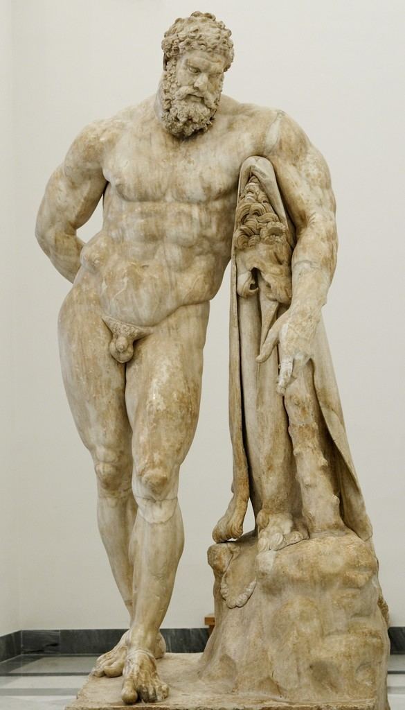 Lysippos Rome Italy The Farnese Hercules copy of The Weary Hercules by