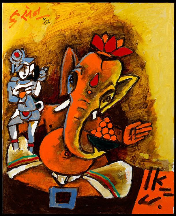 M. F. Husain MF Husain Master of Modern Indian Painting About the Exhibition