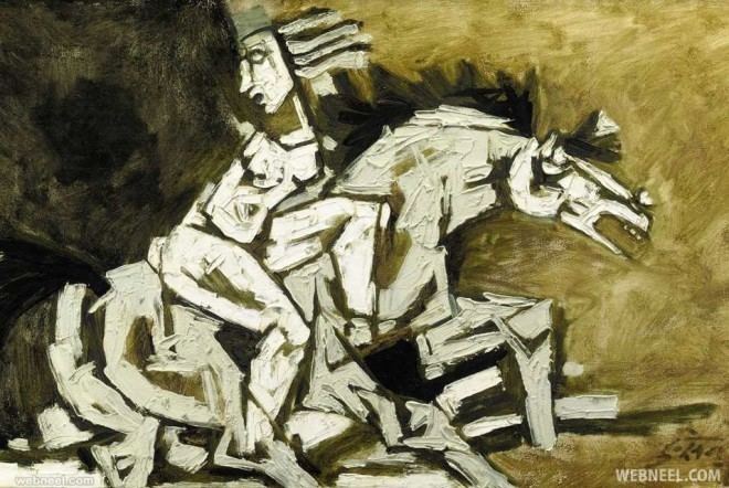 M. F. Husain 30 Controversial MF Hussain Paintings Most Famous Indian Artist