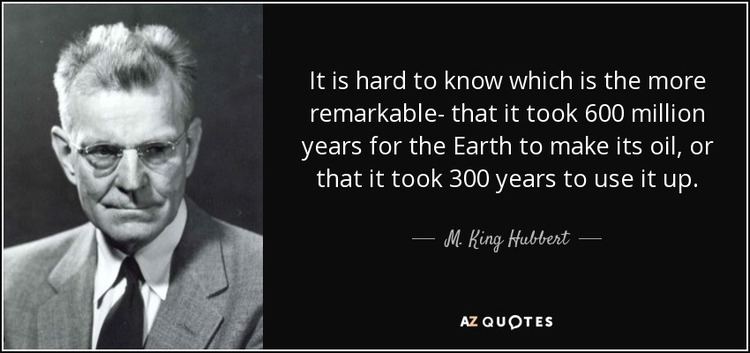 M. King Hubbert TOP 11 QUOTES BY M KING HUBBERT AZ Quotes