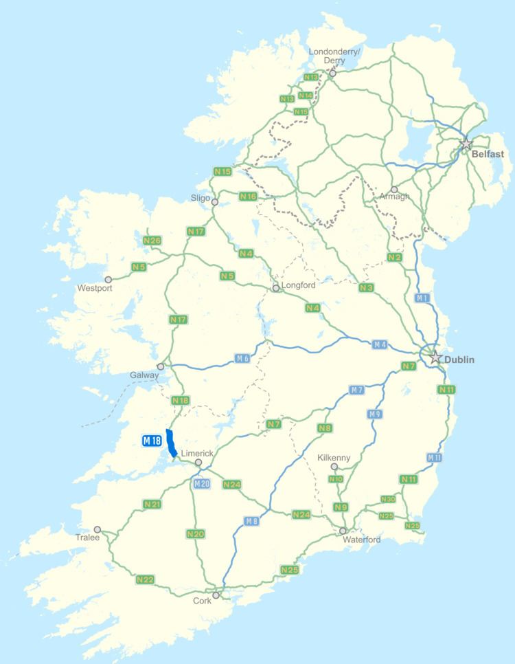 M18 motorway (Ireland) FileM18 motorway Irelandpng Wikimedia Commons
