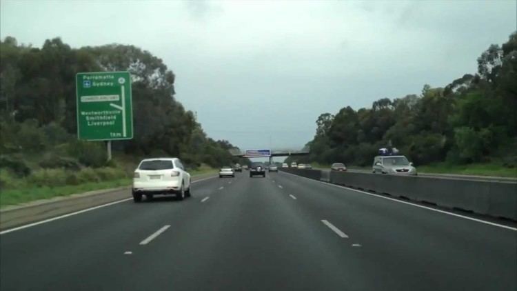 M4 Western Motorway Sydney M4 Motorway from Penrith to Parramatta Exit YouTube