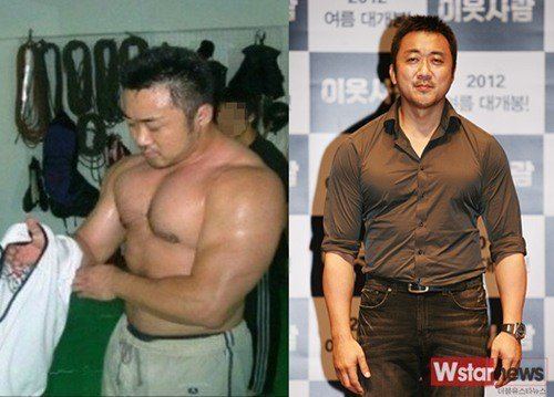 Ma Dong Ma Dongseok39s body builder body before 30kg loss