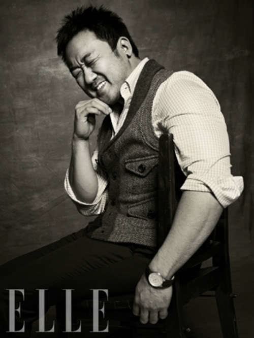 Ma Dong-seok Elle photo spread features ajusshi stars Dramabeans