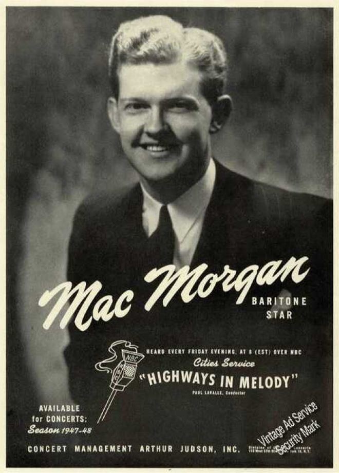 Mac Morgan Mac Morgan BassBaritone Short Biography