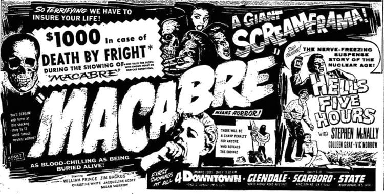 Macabre (1958 film) Macabre William Castle The Grindhouse Cinema Database