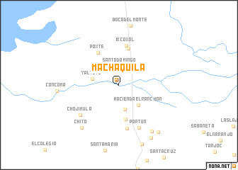 Machaquila Machaquil Guatemala map nonanet